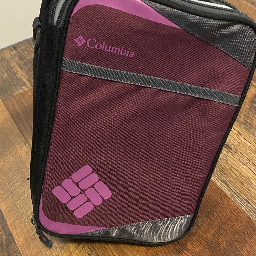 Columbia Burgundy and Black Lunch Box